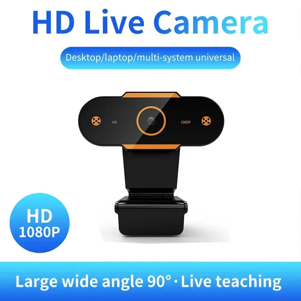 Caméra Webcam HD 1080P, mise au point automatique, CMOS, USB, pour ordinateur, PC, avec micro, pour les appels vidéo, enseignement en réseau, réunion au bureau