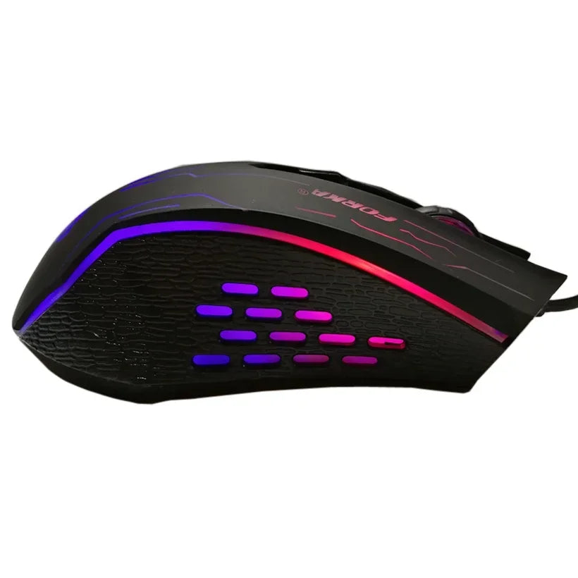 FORKA silencieux clic USB filaire souris de jeu 6 boutons 3200DPI muet optique souris d'ordinateur Gamer souris pour PC portable ordinateur portable jeu