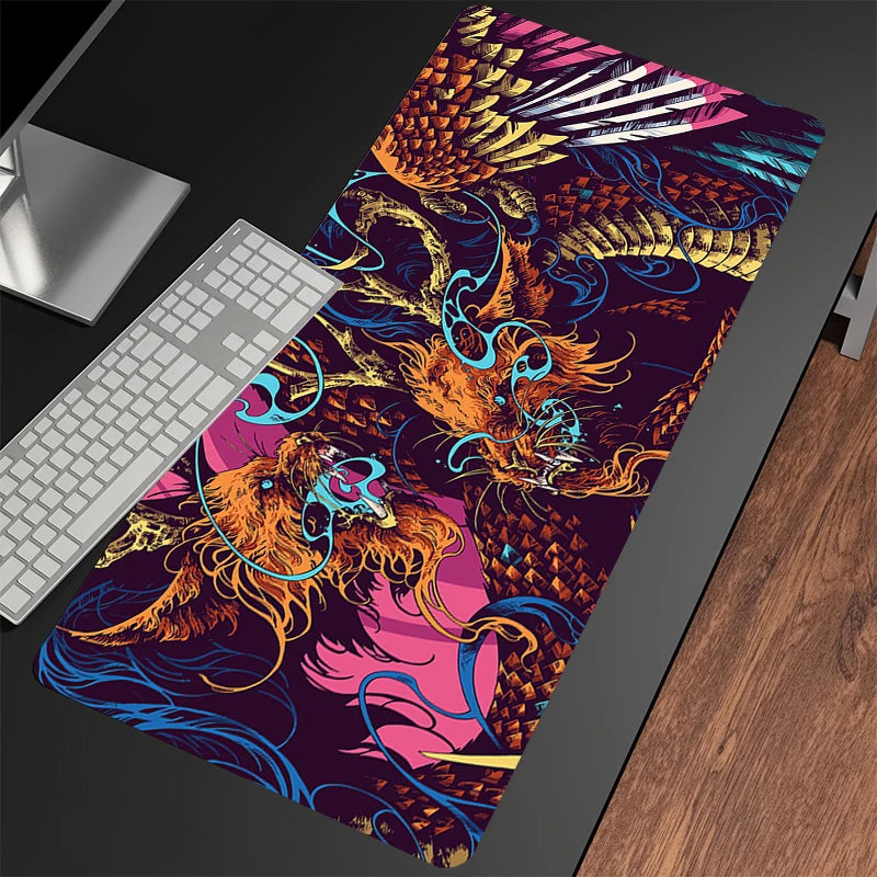 Tapis de bureau Dragon tapis de souris Gamer 40x90cm tapis de souris tapis de bureau grand tapis de souris tapis de souris pour ordinateur