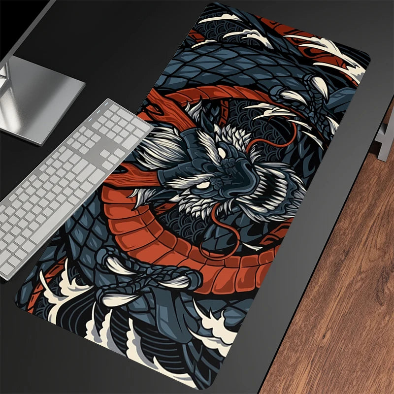 Tapis de bureau Dragon tapis de souris Gamer 40x90cm tapis de souris tapis de bureau grand tapis de souris tapis de souris pour ordinateur