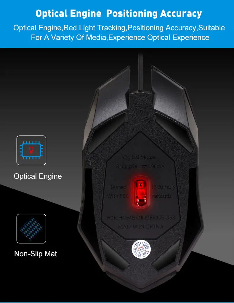 ITLY M01-Souris de jeu filaire USB rétro-4.2 LED, 1 pièce, accessoire pour ordinateur de bureau, PC portable