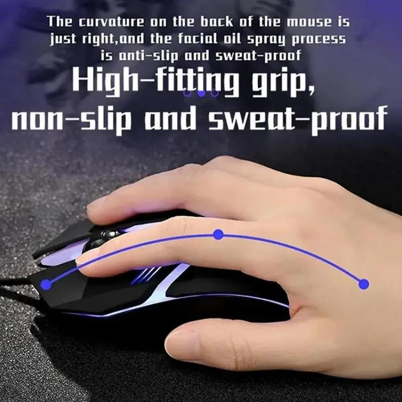 ITLY M01-Souris de jeu filaire USB rétro-4.2 LED, 1 pièce, accessoire pour ordinateur de bureau, PC portable