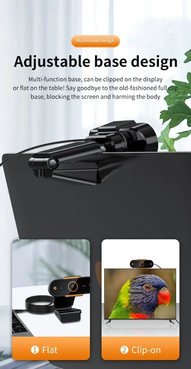 Caméra Webcam HD 1080P, mise au point automatique, CMOS, USB, pour ordinateur, PC, avec micro, pour les appels vidéo, enseignement en réseau, réunion au bureau