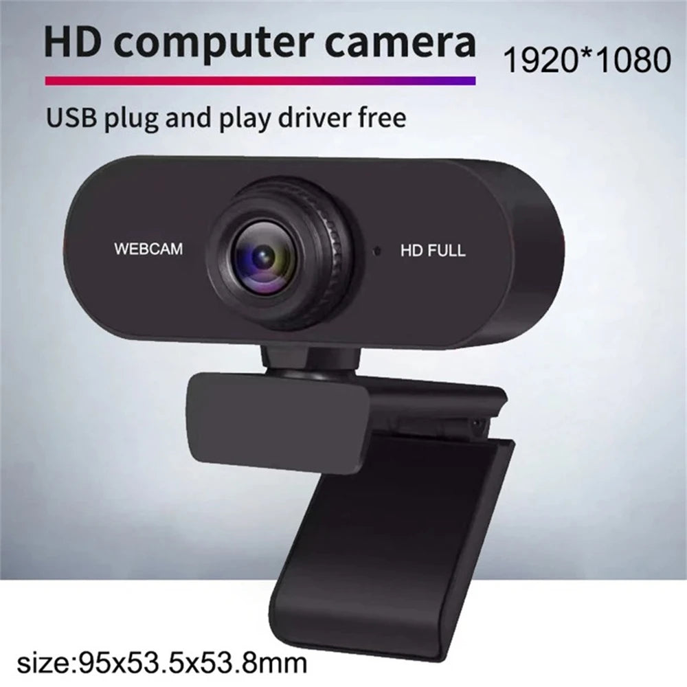 Webcam HD 2K 1080P 720P 480P pour ordinateur portable de bureau, Mini caméra Web USB avec Microphones, couverture pour YouTube Skype