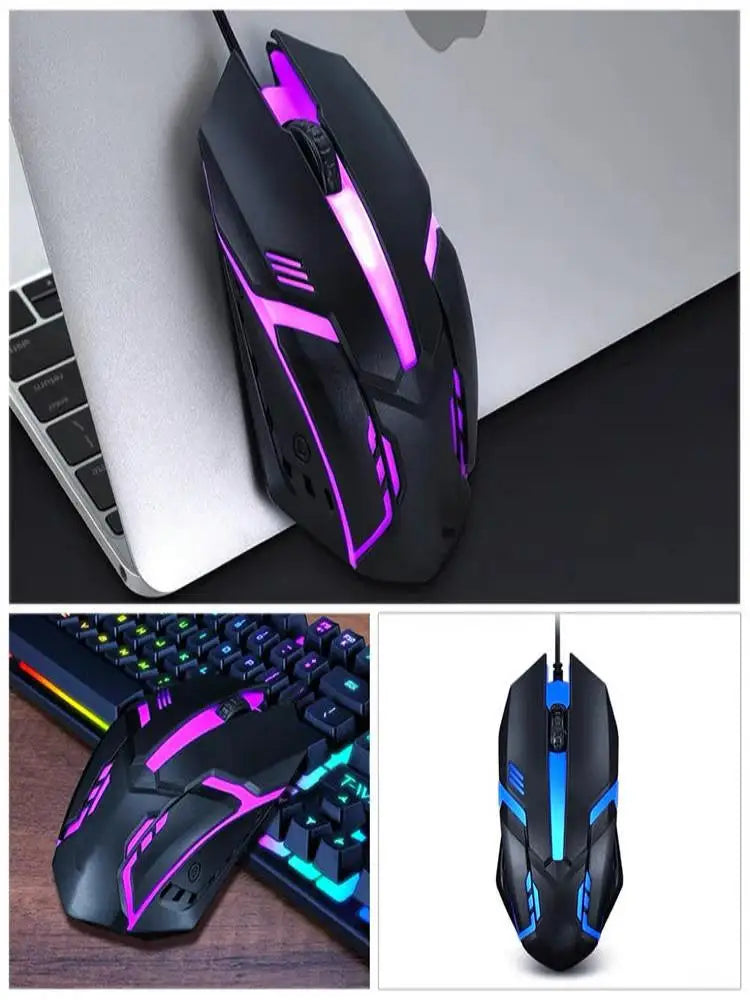 ITLY M01-Souris de jeu filaire USB rétro-4.2 LED, 1 pièce, accessoire pour ordinateur de bureau, PC portable