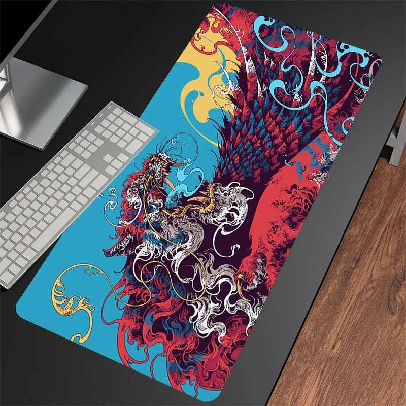 Tapis de bureau Dragon tapis de souris Gamer 40x90cm tapis de souris tapis de bureau grand tapis de souris tapis de souris pour ordinateur
