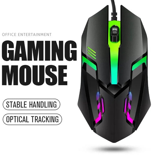 ITLY M01-Souris de jeu filaire USB rétro-4.2 LED, 1 pièce, accessoire pour ordinateur de bureau, PC portable
