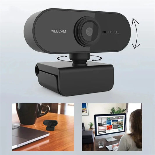 Webcam HD 2K 1080P 720P 480P pour ordinateur portable de bureau, Mini caméra Web USB avec Microphones, couverture pour YouTube Skype